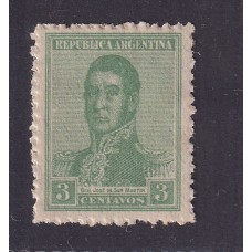 ARGENTINA 1920 GJ 496 ESTAMPILLA NUEVA CON GOMA FILIGRANA SOL MULTIPLE